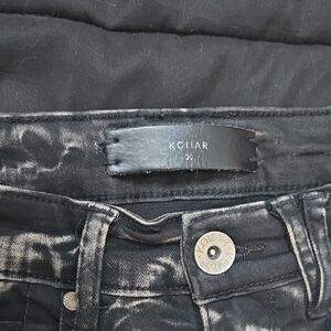 KOIIAR Washed Black and Gray Denim